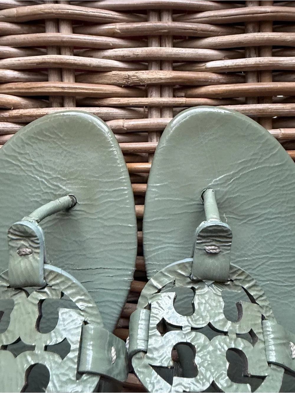 Tory Burch Miller Sandals Size Sz 7.5 New Arctic Comfort Shoes